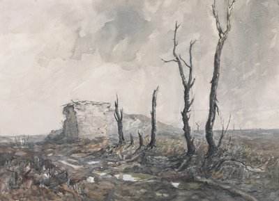 Gibralter ، نقطة قوية ، Pozieres ، 1918 (مرحاض والفحم على الورق) بواسطة تشارلز ديفيد جونز براينت